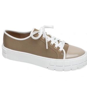 Linea Paolo Kalaia Platform Sneaker In Khaki/ Lotus